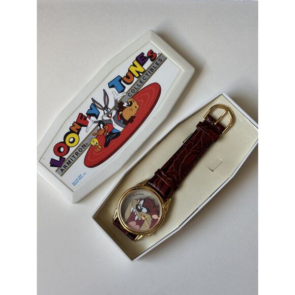 1994 Armitron Looney Tunes Taz Double Sided Graphic Wristwatch WORKS main image 6